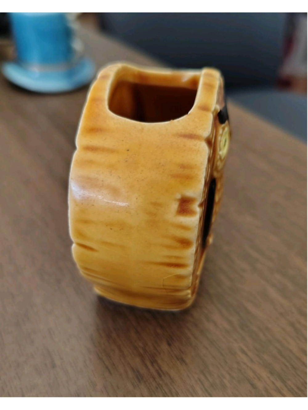 Vintage 1970's Wyoming Owl Bird Ceramic Toothpick Holder - Picture 5 of 9